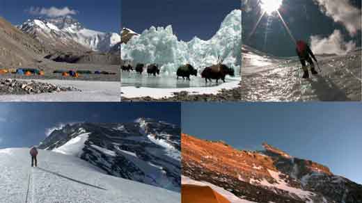 
Everest North Face And Base Camp, Yaks To ABC, Climbing To North Col, Climbing To Camp 2, Camp 3 And Everest North Face At Sunset - Everest: Arete Nord Versant tibetain DVD
